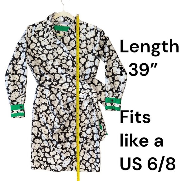 Marella Canto Floral-Print Long-Sleeve Wrap Dress Worn on TV - Picture 4 of 10